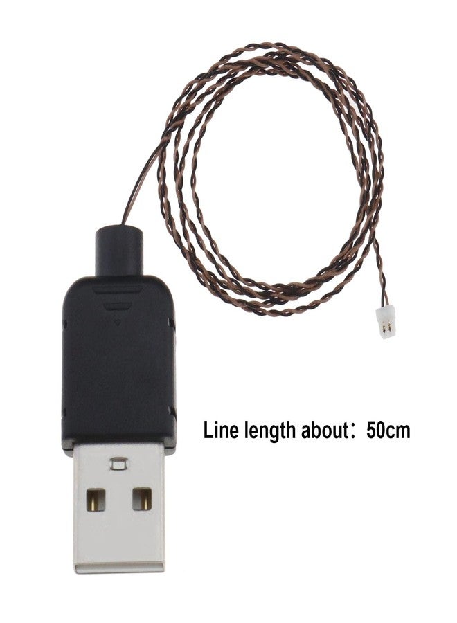 كريت آيديا ابتكر أفكارًا بنفسك! كابل طاقة USB لإضاءة يمكنك صنعها بنفسك، متوافق مع ليغو، سلك طاقة USB، مصباح زخرفي يمكنك صنعه بنفسك، سلك USB، ملحقات ألعاب، 5 فولت، 50 سم، أسود - Image 4